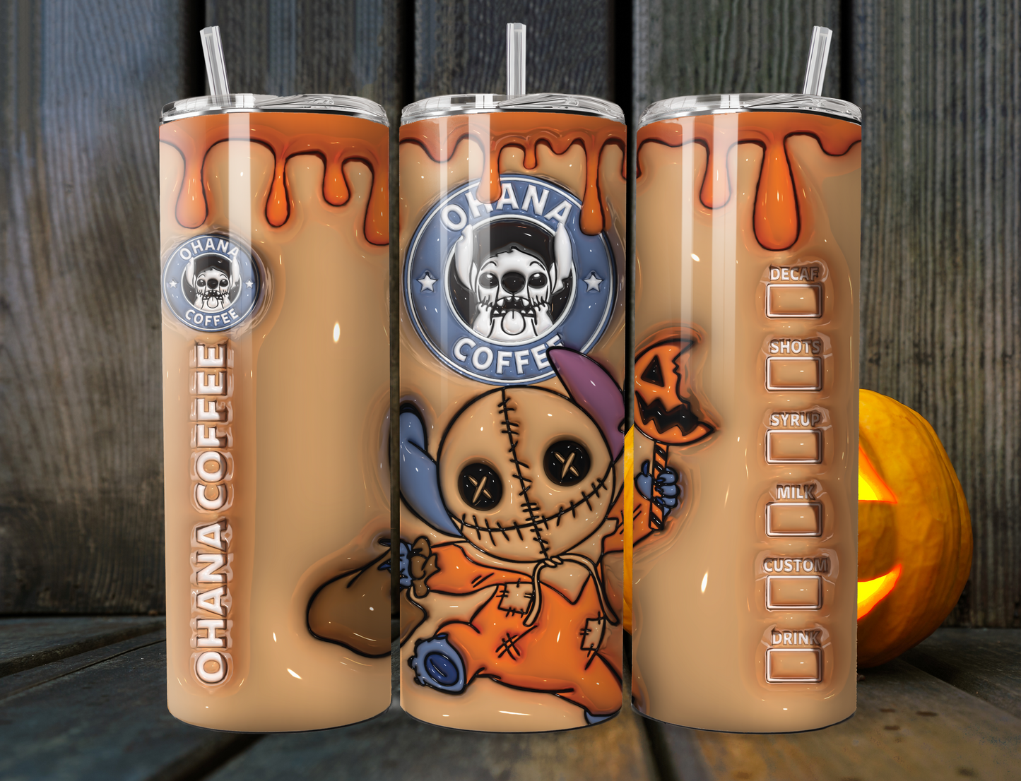 Alien Trick or Treat 20 oz Stainless Steel Tumbler