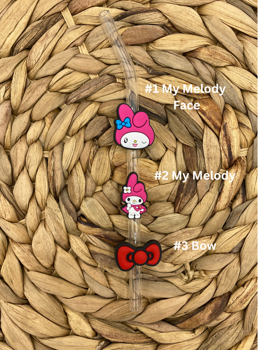 My Melody Straw Charms