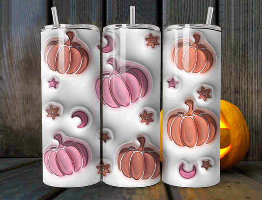 Pastel Pumpkins Stainless Steel Tumbler