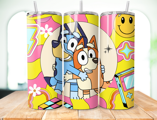 Retro Bluey Tumbler