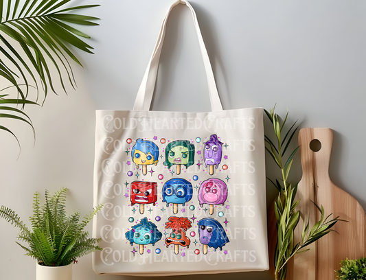 Inside Popsicle Canvas Tote