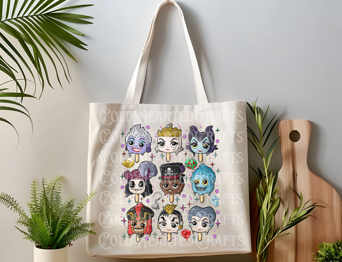 Villain Popsicle Canvas Tote