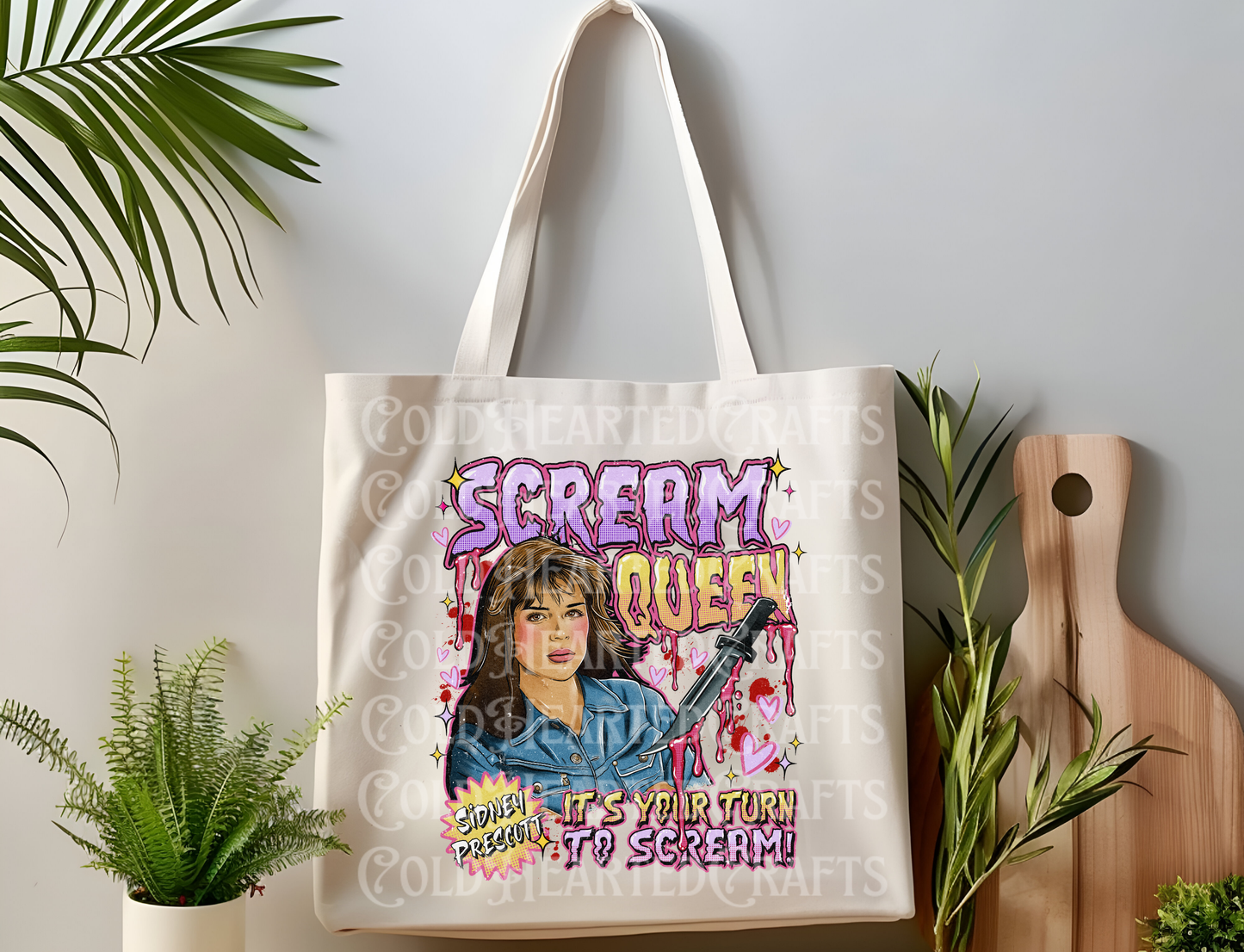 Scream Queen Canvas Tote