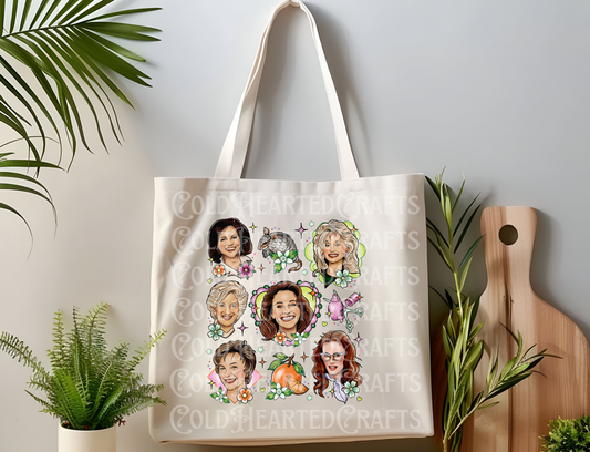 Magnolias Flash Canvas Tote