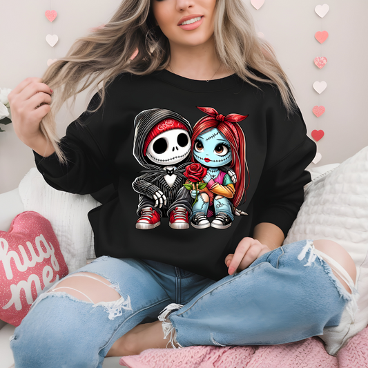 Jack and Sally Couple Crewneck