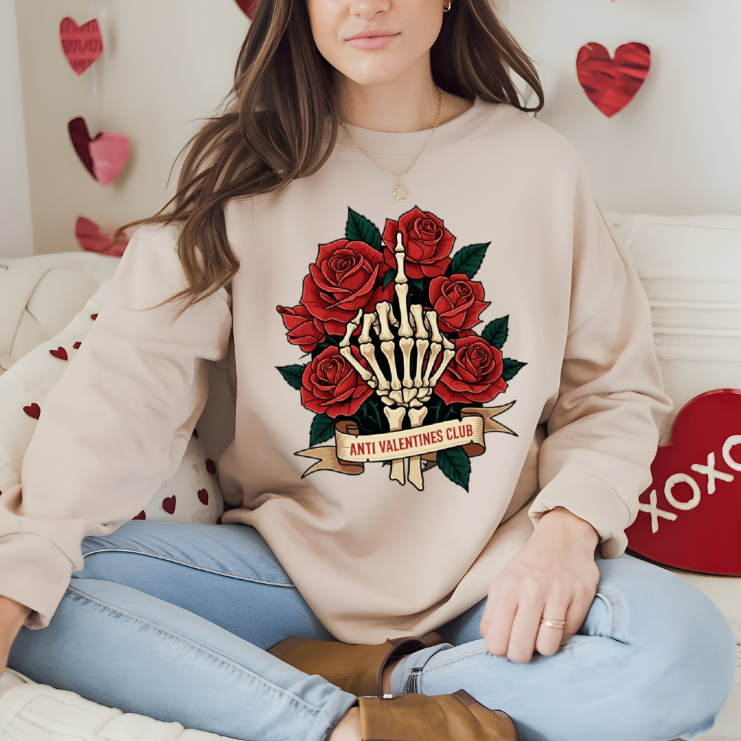 Anti Valentine Club Crewneck