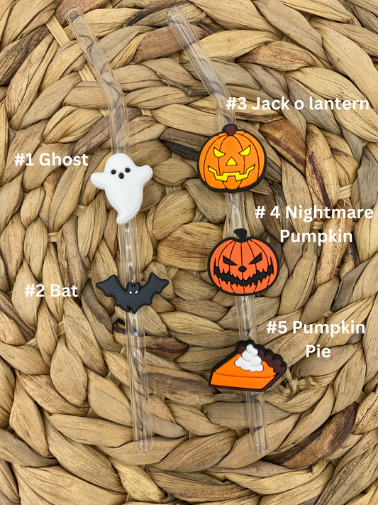 Halloween Straw Charms