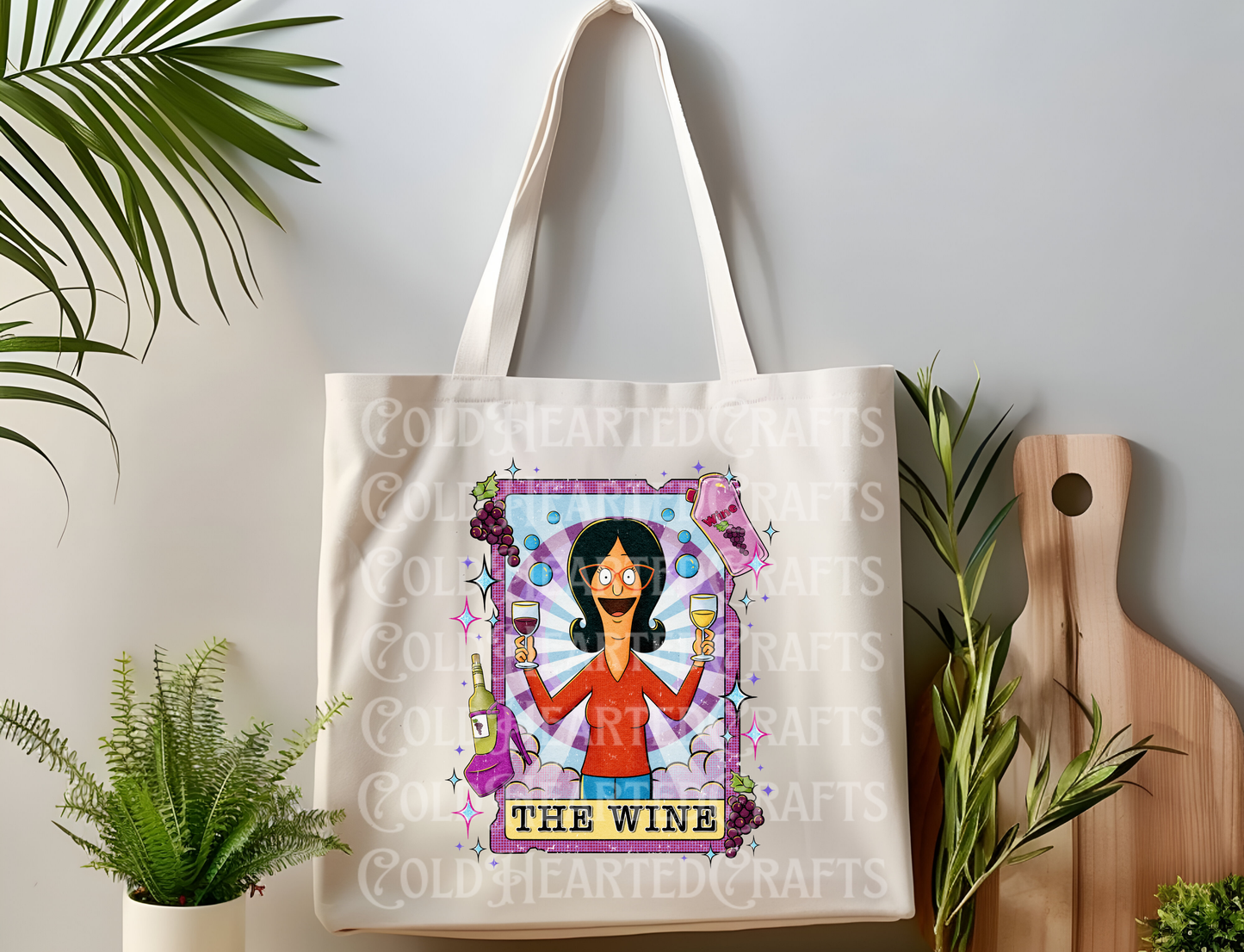 Tarot Wine Canvas Tote