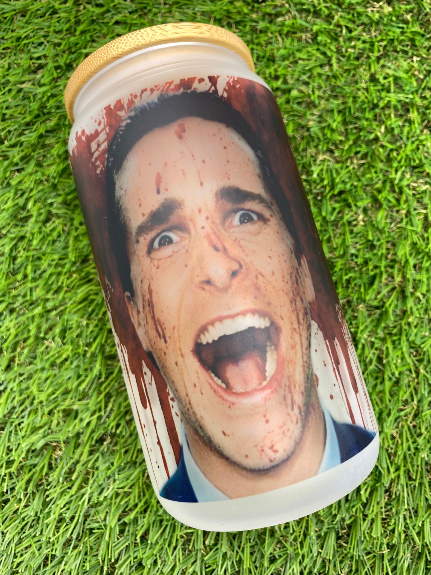 American Psycho Glass Can