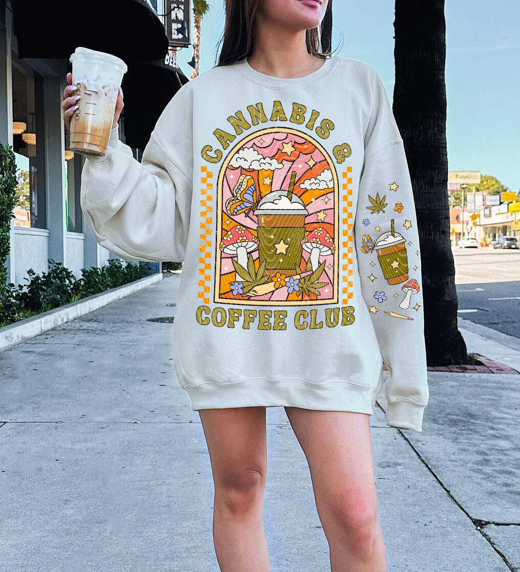 Cannabis Coffee Club Crewneck